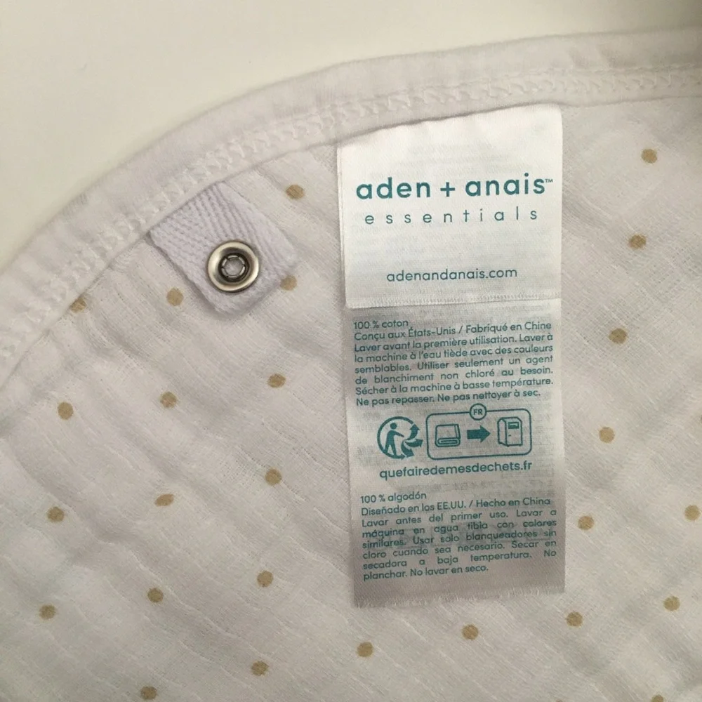 Aden + Anais 2 pack Burpy Bib Classic Muslin Cotton Breathable NEW